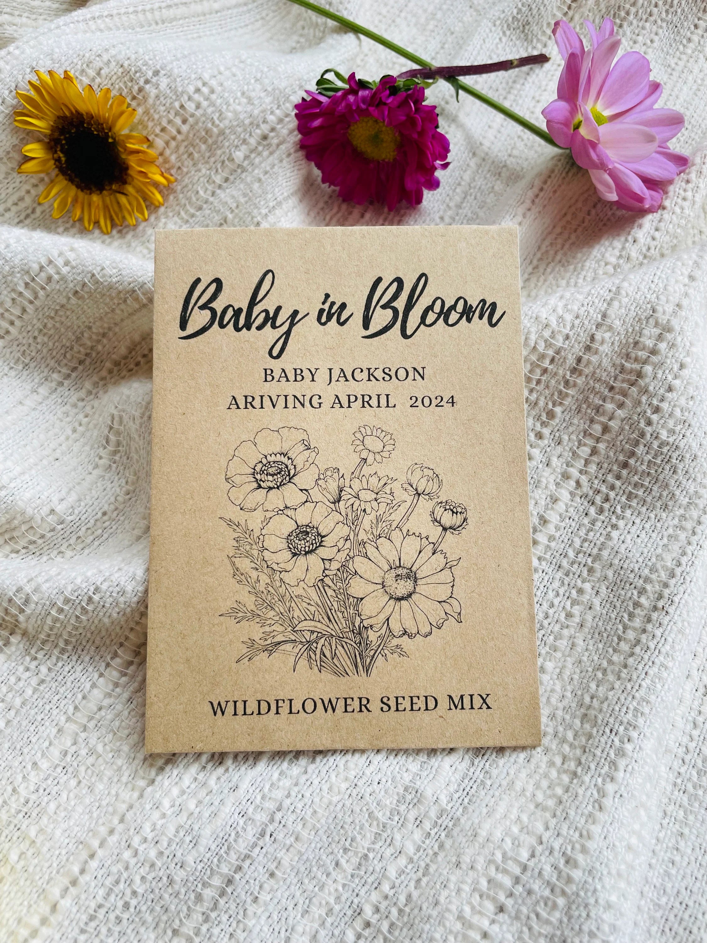 Baby in Bloom Flower Seed Favor