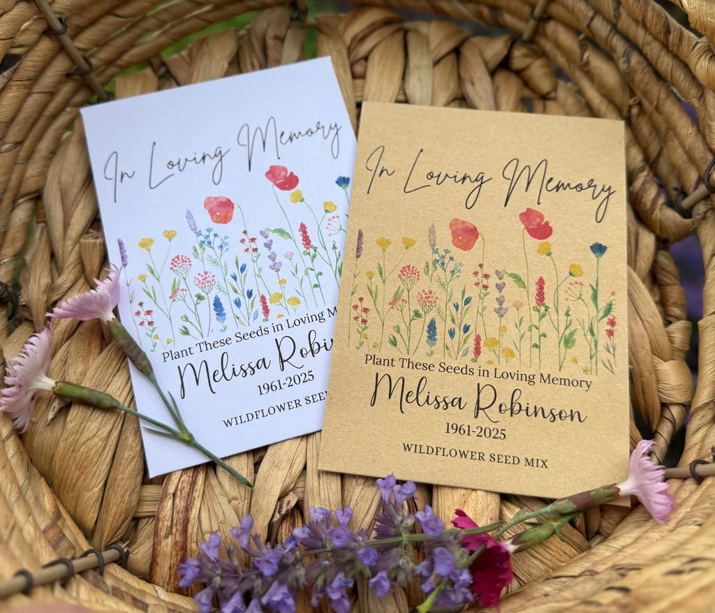In Loving Memory Wildflower Seed Favor