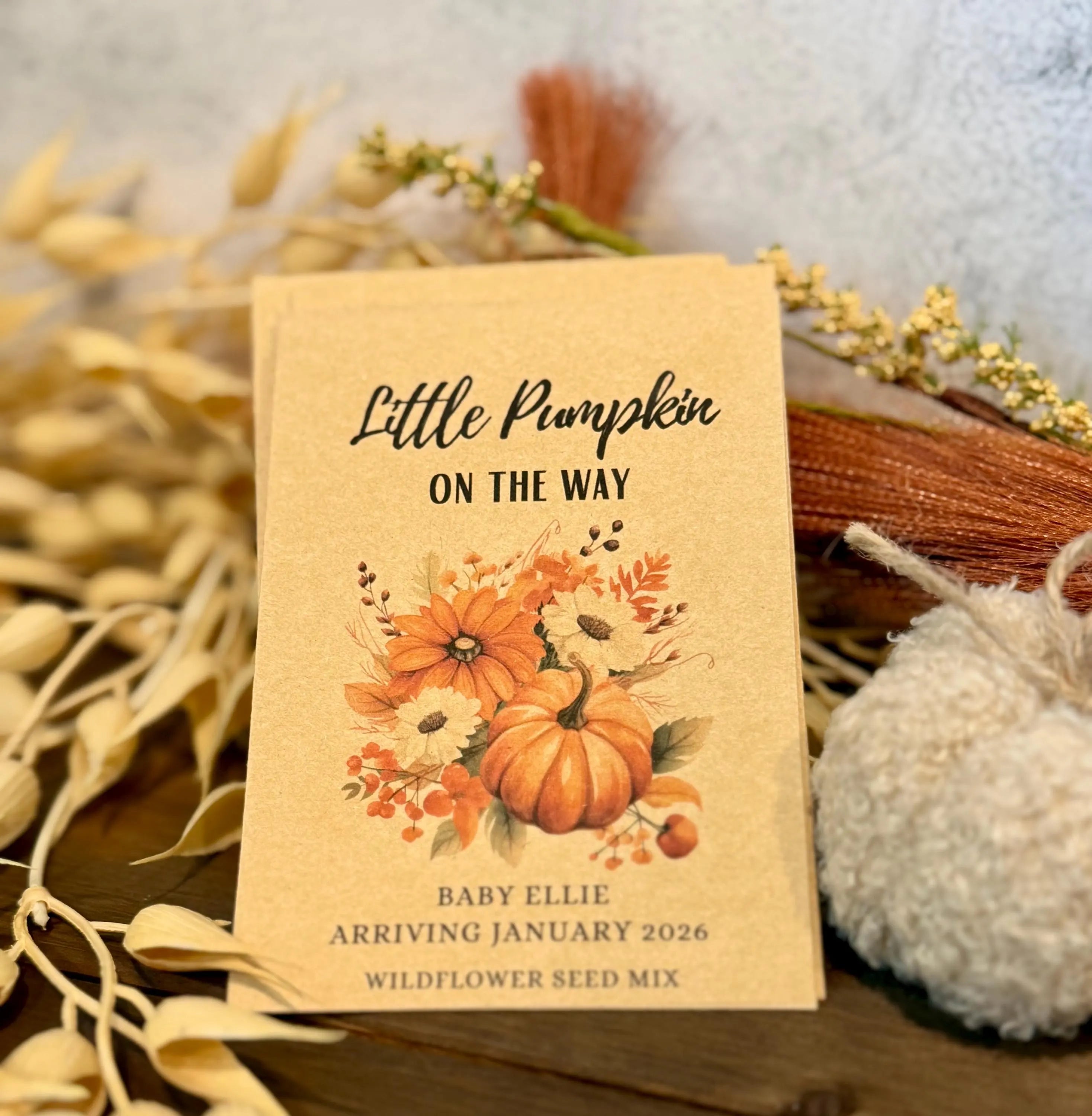 Little Pumpkin Seed Favor